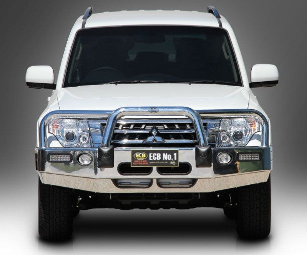 ECB Mitsubishi Pajero NX Bullbar with Bumper Lights (07/14 to 12/21)