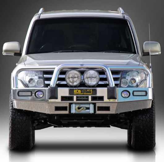 ECB Mitsubishi Pajero NX Winch Bullbar with Bumper Lights (07/14 to 12/21)