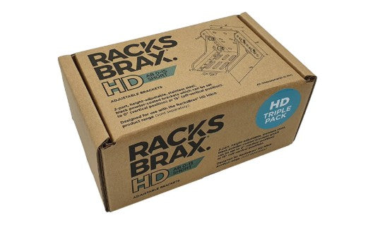Racksbrax  HD ADJUSTABLE BRACKETS (Short Triple)