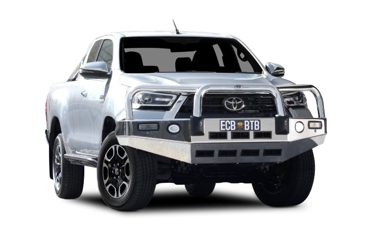 ECB Toyota Hilux Workmate Wide Cab Bullbar with Bumper Lights (08/21 to 02/24)