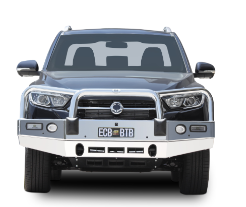ECB SsangYong Musso Q200 Bullbar with Bumper lights (10/18 to 04/21)